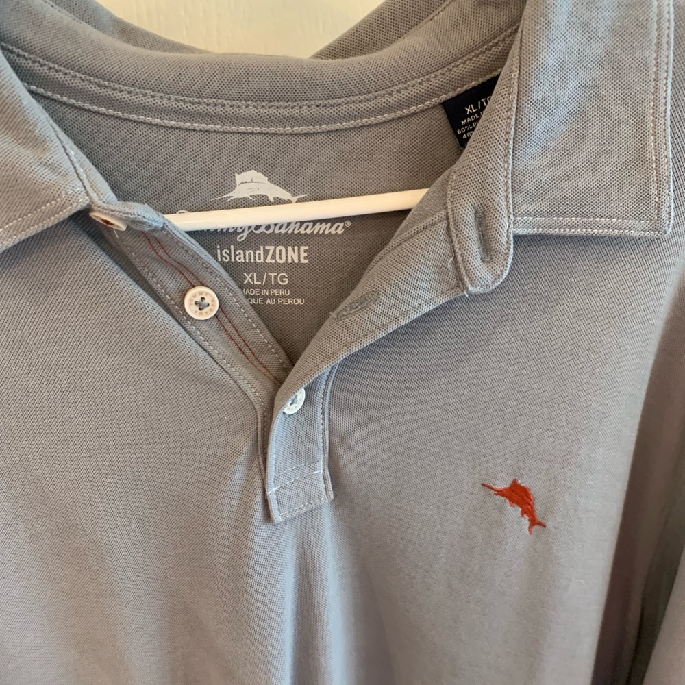 Like new gray tommy Bahama polo shirt